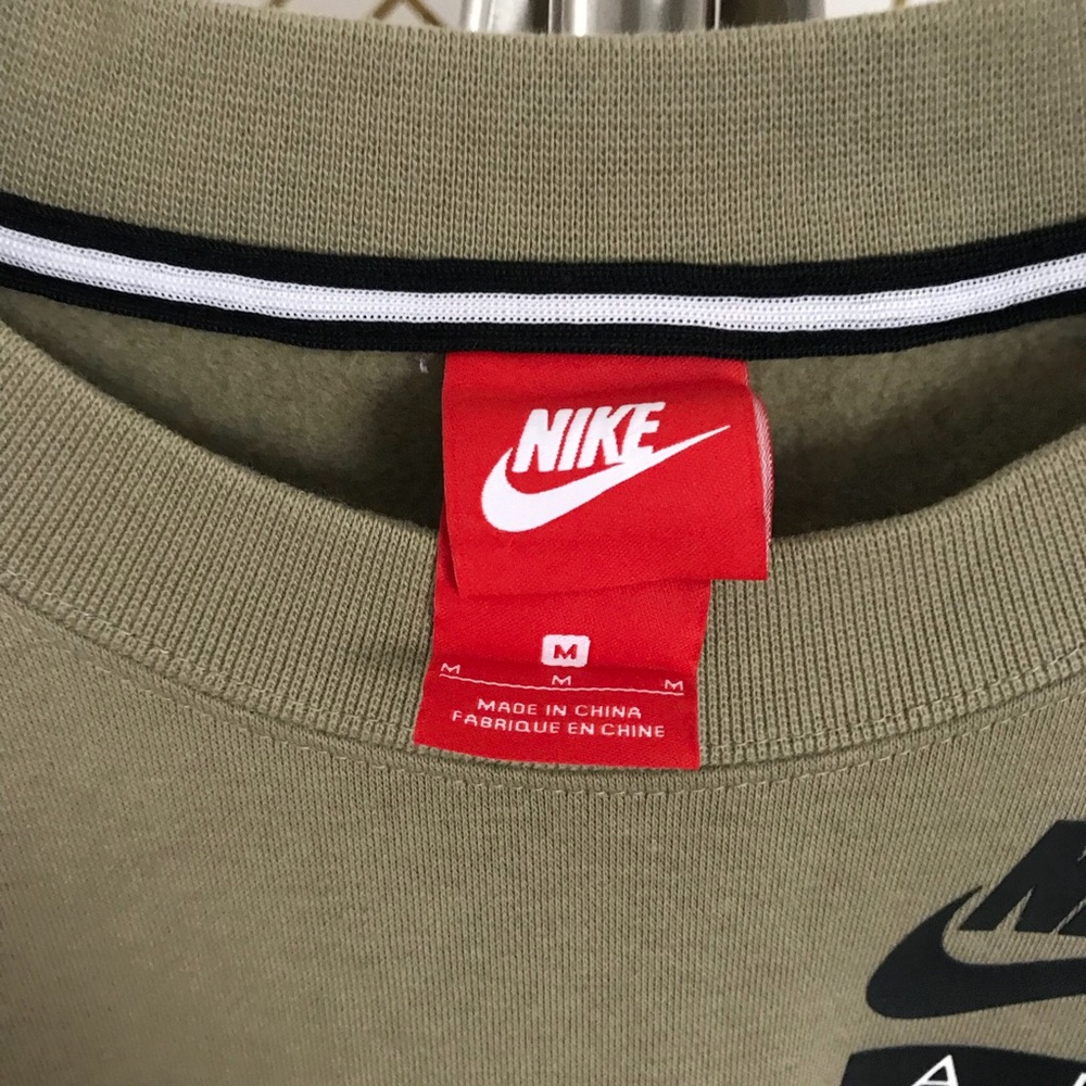 Nike Air Green Longline Pullover Sweatshirt - Picture 3 of 3